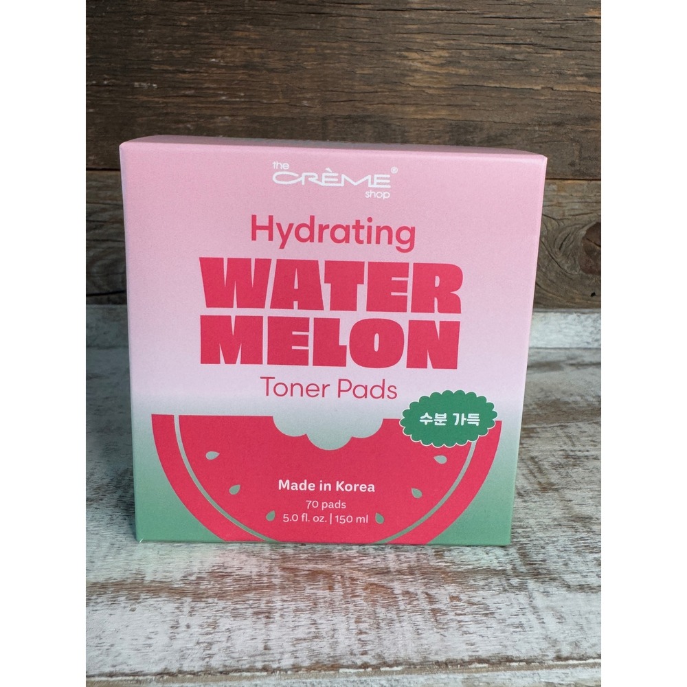 The Creme Shop Hydrating Watermelon Toner Pads K-Beauty 70ct NIB Sealed MSRP $24